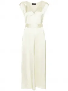 Атласное платье миди с поясом Fabiana Filippi, зеленый