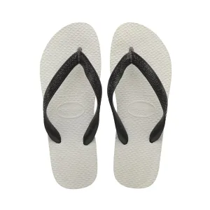 Унисекс Традиционные хаваианы Шлепанцы на носке Havaianas, черный/белый