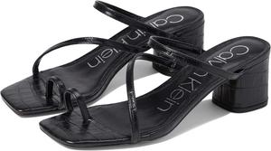 Женские босоножки на каблуке Calvin Klein Belma, Black Croco