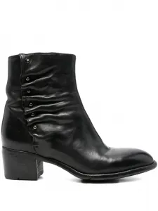 Ботильоны на молнии со сборками LEMARGO, черный