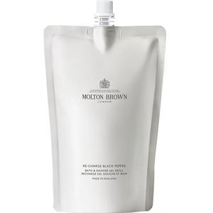 Мыло для тела body essentials re-charge black pepper bath & shower gel Molton Brown, объем 400 мл - refill