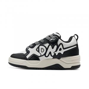 XTEP Кроссовки для скейтбординга с низким верхом, противоскользящие, износостойкие, европейская упаковка, мужские, черно-белые