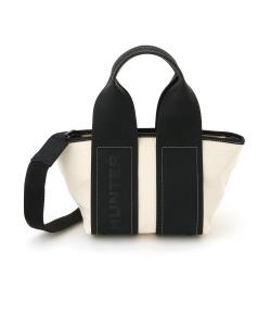 (U) Мини-сумка-тоут из канваса с изысканной строчкой