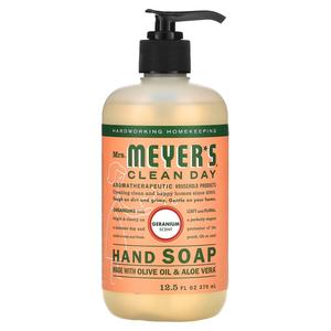 Мыло для рук Mrs. Meyers Clean Day с оливковым маслом и алоэ вера, 370 мл