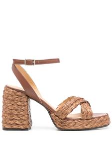 Castañer босоножки Valeriette 90, коричневый