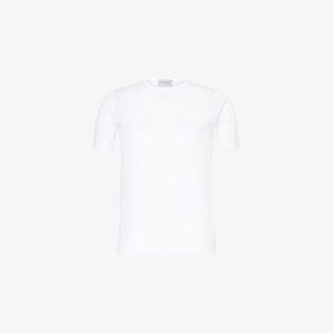 Футболка John Smedley Belden с круглым вырезом, белый