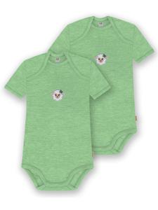 Normani Outdoor Sports Комплект из 2 детских боди с коротким рукавом из мериносовой шерсти, цвет Тауранга, зеленый