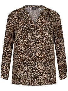 Блузка Zizzi VBELLA, цвет Brown/Black