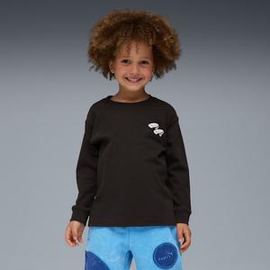 Футболка с длинным рукавом для маленьких детей Fenty X Puma X Smurfs, черный