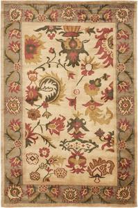 Ковер SAFAVIEH, 275 x 366 см, Ancient Weave Collection, Ivory & Sage, ручной вязки, традиционная шерсть, идеален для помещений с высокой проходимостью в гостиной, спальне (ACW1002B)