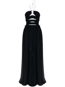 TOM FORD платье макси с вырезом, черный