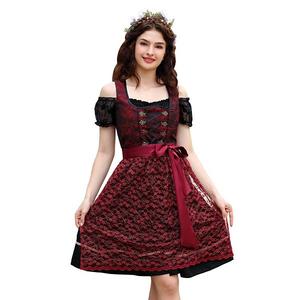 Женское платье-пиджак в стиле ретро с жаккардовым узором темно-пивного цвета Seoria, Burgundy Rose