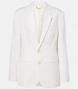 Пиджак из смесовой шерсти Victoria Beckham, слоновая кость