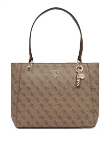 Сумка-тоут Noelle 4G с монограммой Guess Usa, бежевый