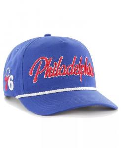Мужская регулируемая кепка с логотипом Royal Philadelphia 76ers Overhand '47 Brand, синий