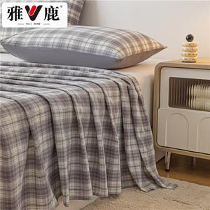 Yalu Простыня на резинке 120х230 см с наволочкой, хлопок, цвет Lokoke Gray