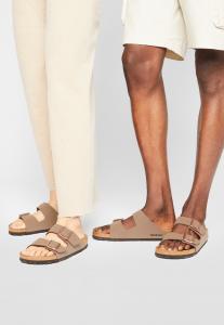 Шлепанцы унисекс Birkenstock из экокожи, бежевый