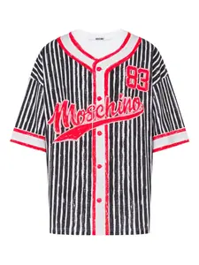 Футболка в полоску Moschino, черный