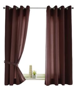 Штора Gardinenbox, 140x145 см, коричневый