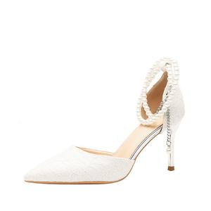 RoseDoris Туфли на тонком каблуке, женские, белые