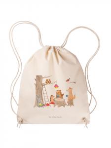 Mr. & Mrs. Panda Спортивная сумка лесные животные пикник без слогана кремового цвета