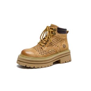 GIGIRYO Женские противоскользящие износостойкие дышащие влагоотводящие полувысокие повседневные туфли Earth Yellow, цвет Earth Yellow