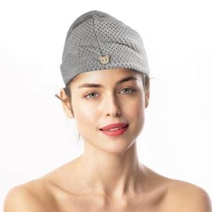 Полотенце для рук Intirilife Haarturban Tockentuch, 1x25x65 см, серый