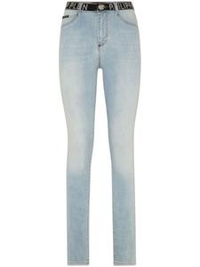 Philipp Plein джеггинсы с высокой талией, синий