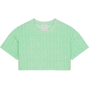 4G Jacquard укороченный топ Givenchy, aqua зеленый