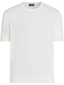 Футболка с круглым вырезом Zegna, белый