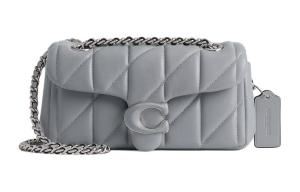 Сумка через плечо Tabby Nappa Leather God Of Wine, переносная сумка кроссбоди, женская сумка через плечо серо-голубая COACH