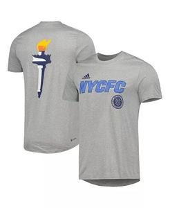 Футболка мужская Heather Gray New York City FC Team Jersey Hook AEROREADY adidas