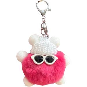 Бархатный small coal ball милый и креативный коллекционный игрушка плюш универсальный кулон 8см высота ROUERXIONG, Strawberry