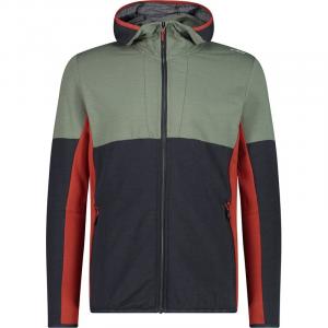 Толстовка с капюшоном, мужская куртка с фиксированным капюшоном Cmp, зеленый