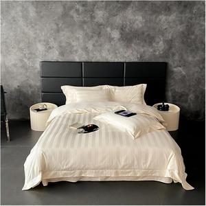 Generic Комплект постельного белья из египетского хлопка сатиновый жаккард с фиолетовыми цветами