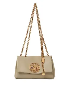 Маленькая сумка через плечо Heritage Chloé, бежевый