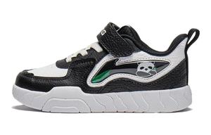 Детские кроссовки для скейтбординга, детские, низкие, черные/белые Lining Young, черный/белый