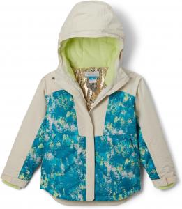 Куртка Columbia Girls Mighty Mogul III с принтом, Geyser Timberwild/Chalk