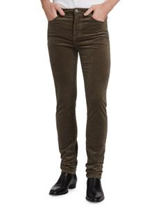 Узкие бархатные брюки Greyson Monfrère, цвет Asphalt