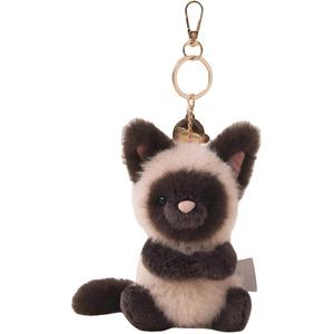 Плюшевая кукла сиамский кот брелок для ключей высота 16см Softlife