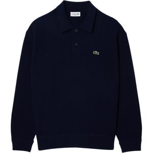 Long Sleeve Wool Polo Shirt LACOSTE, синий