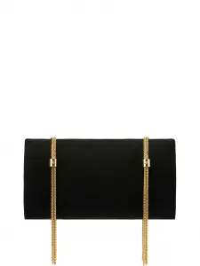 Плечевая сумка с логотипом и цепочкой Elisabetta Franchi, черный