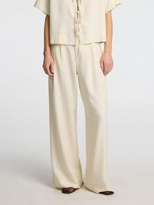 Широкие брюки со складками спереди SELECTED SLFNatuk, серый