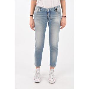 Джинсы JENNIFER CROPPED с низкой посадкой Dsquared2, Light Blue