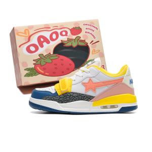 OAOQ Износостойкие легкие дышащие лоу-топ скейтбордские кроссовки унисекс желто-розовые, цвет Yellow Pink