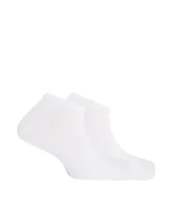 В упаковке 2 пары однотонных мужских носков из органического хлопка Punto Blanco, белый