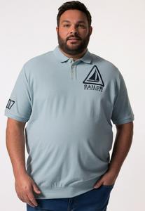 Поло BAUCHFIT HALBARM PRINTS Men Plus, светло-голубой