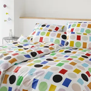 Элегантный комплект постельного белья, трикотаж Мако Foxie Jersey, цвет Multi White, размер 135x200+40x80 Elegante