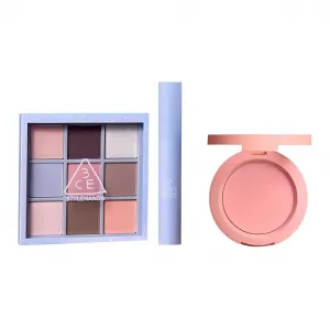 Палетка теней и румян Spring Limited 9 Grid, набор макияжа, устойчивый к переносу, 8г+4г+5.5г 3CE