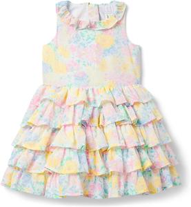 Платье Janie and Jack Tiered Floral Dress, цвет Multicolor